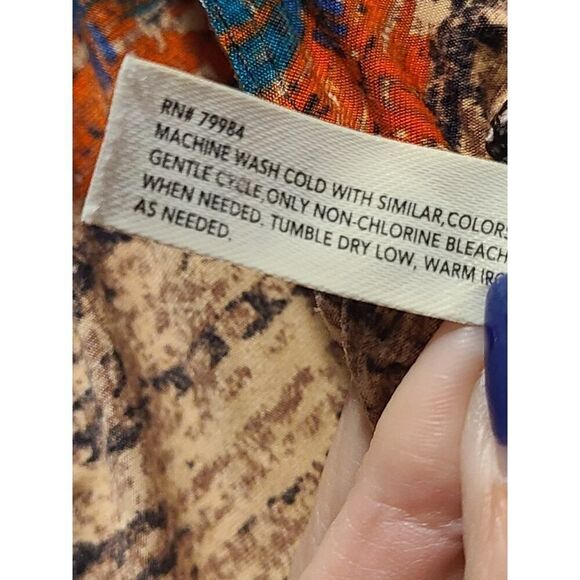 Soma Multicolored SoftTexture Striped Pattern EmpireWaist Maxi Dress | L EUC - Picture 7 of 7